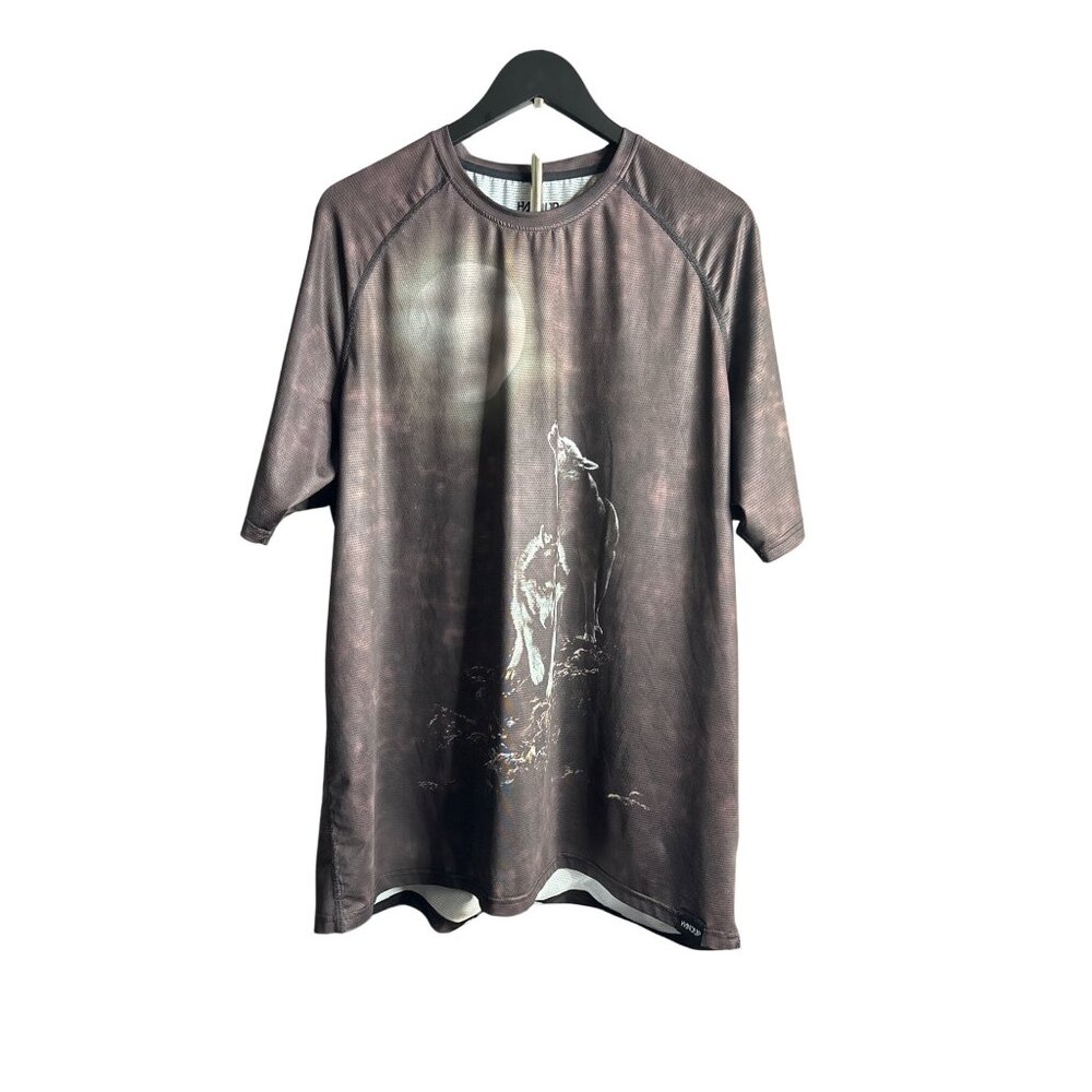 HANDUP Apparel Men's Brown Wolf Vent Top Cycling Shirt XL NWOT